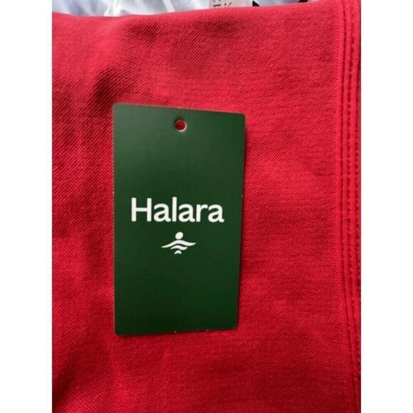 New Halara Women's L 7/8 Seamless Flow High Waisted Butt Lifting Leggings Salsa - Picture 7 of 11